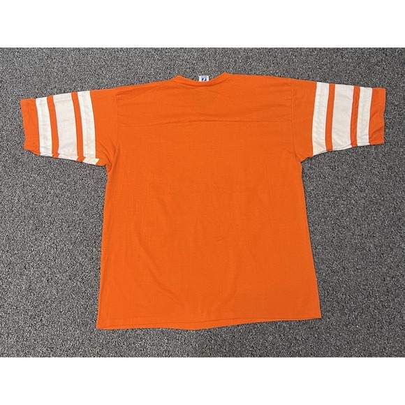 Vintage Denver Broncos Super Bowl 22 Shirt Orange 80s NFL Football Logo 7 XXL - Picture 3 of 9